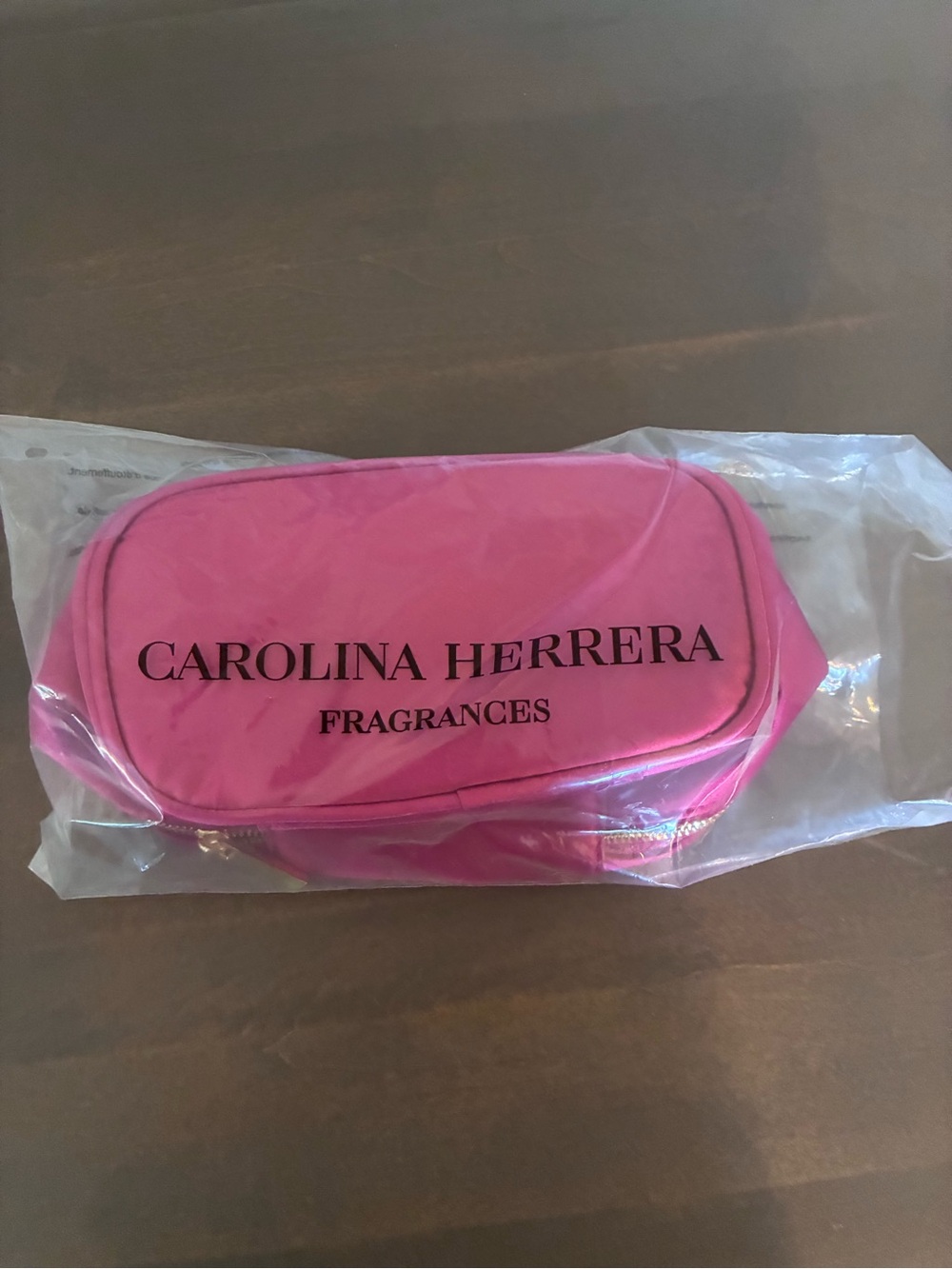 Carolina Herrera Pink Jewelry Bag with Acrylic Handle - Picture 6 of 6